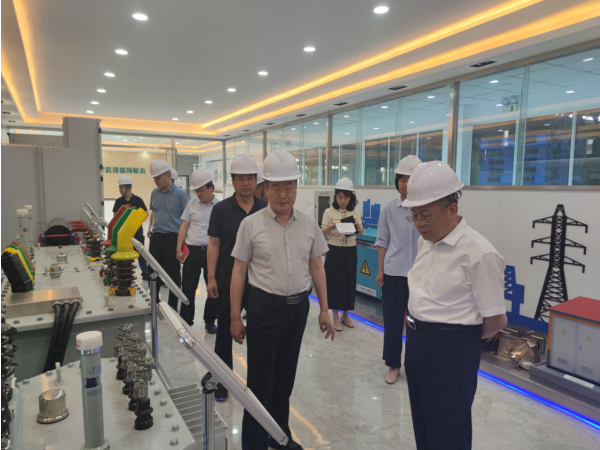 高新区党工委书记宋洪鹏，，副书记姚来新一行向导到公司现场调研